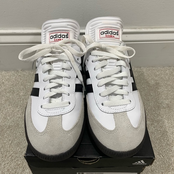 Adidas Samba White and Black Sneakers - Picture 2 of 8